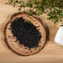 Decorative Black Galaxy Rocks Quartz Sand For Succulents Top Dressing, Terrarium, Fairy Gardening