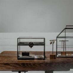 Small Vintage Rectangle Glass Jewelry Storage Card Box With Lock For Card Storage Jewelry Display 10 Small Vintage Rectangle Glass Jewelry Storage Card Box With Lock For Card Storage Jewelry Display -Glass Plant Store 20190717001 7