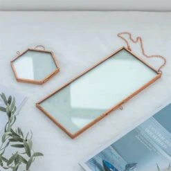 Hanging 4x9 Inches Pink Long Herbarium Pure Copper Glass Frame For Pressed Flowers Dried Flowers 14 Hanging 4x9 Inches Pink Long Herbarium Pure Copper Glass Frame For Pressed Flowers Dried Flowers -Glass Plant Store 20190905011 2