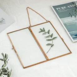 Hanging 4x9 Inches Pink Long Herbarium Pure Copper Glass Frame For Pressed Flowers Dried Flowers 11 Hanging 4x9 Inches Pink Long Herbarium Pure Copper Glass Frame For Pressed Flowers Dried Flowers -Glass Plant Store 20190905011 8