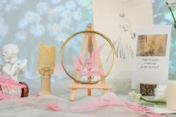 NCYP Wall Hanging Round 5" 4.3" Herbarium Brass Glass Frame For Pressed Flowers, Dried Flowers, Poster, Double Glass, Floating Frame -Glass Plant Store 20210522001 4