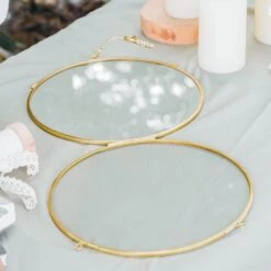 NCYP Wall Hanging Round 8" 10" 12" Herbarium Brass Glass Frame For Pressed Flowers, Poster, Double Glass, Floating Frame -Glass Plant Store 20210522003 1 e6b19e2f 8498 422c b790 970a1f9bea5a