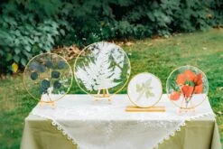 NCYP Wall Hanging Round 8" 10" 12" Herbarium Brass Glass Frame For Pressed Flowers, Poster, Double Glass, Floating Frame -Glass Plant Store 20210522004 11