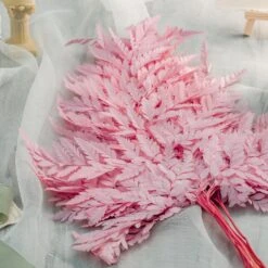 Preserved Pressed Flower Davallia Mariesii, Squirrel's Foot Fern Leaf , Multiple Color, 5 Pcs, 12inches Long, 8inches Width, DIY Material -Glass Plant Store 20210820002 1