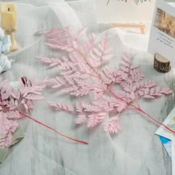 Preserved Pressed Flower Davallia Mariesii, Squirrel's Foot Fern Leaf , Multiple Color, 5 Pcs, 12inches Long, 8inches Width, DIY Material -Glass Plant Store 20210820002 3