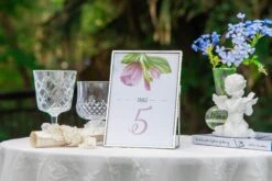 Silver Brass Tabletop Vintage Frame Geometric Ornament Plant Specimen Clip Modern Decor Card Holder 5X7" Reception -Glass Plant Store 20221229004 4