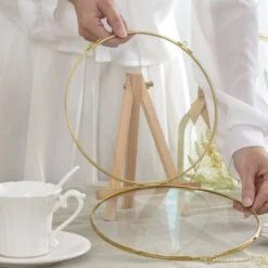 Wall Hanging Round 8" Herbarium Brass Glass Frame For Thick Pressed Flowers, Dried Flowers, Poster, Coin, Double Glass, Floating Frame 29 Wall Hanging Round 8" Herbarium Brass Glass Frame For Thick Pressed Flowers, Dried Flowers, Poster, Coin, Double Glass, Floating Frame -Glass Plant Store 290A2688