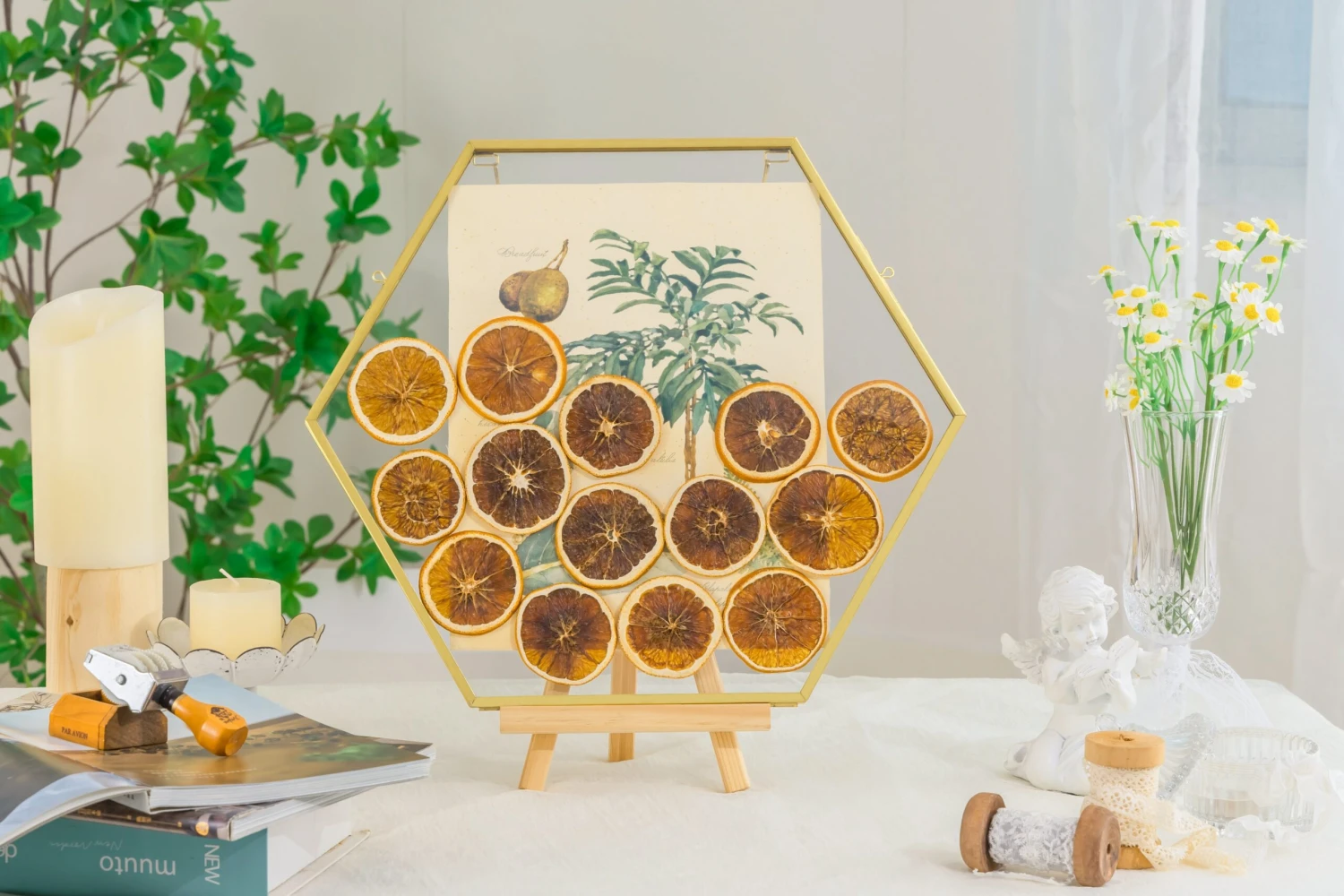 Wall Hanging Hexagon 12" Herbarium Brass Glass Frame For Thick Pressed Flowers, Dried Flowers, Poster, Coin, Double Glass, Floating Frame 16 Wall Hanging Hexagon 12" Herbarium Brass Glass Frame For Thick Pressed Flowers, Dried Flowers, Poster, Coin, Double Glass, Floating Frame - Image 16