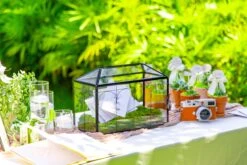 12.6"Handmade Black Wedding Card Box With Slot And Lock, Size Large, For Reception 29 12.6"Handmade Black Wedding Card Box With Slot And Lock, Size Large, For Reception -Glass Plant Store 290A6090