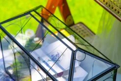 12.6"Handmade Black Wedding Card Box With Slot And Lock, Size Large, For Reception 23 12.6"Handmade Black Wedding Card Box With Slot And Lock, Size Large, For Reception -Glass Plant Store 290A6166