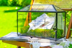 12.6"Handmade Black Wedding Card Box With Slot And Lock, Size Large, For Reception 24 12.6"Handmade Black Wedding Card Box With Slot And Lock, Size Large, For Reception -Glass Plant Store 290A6189