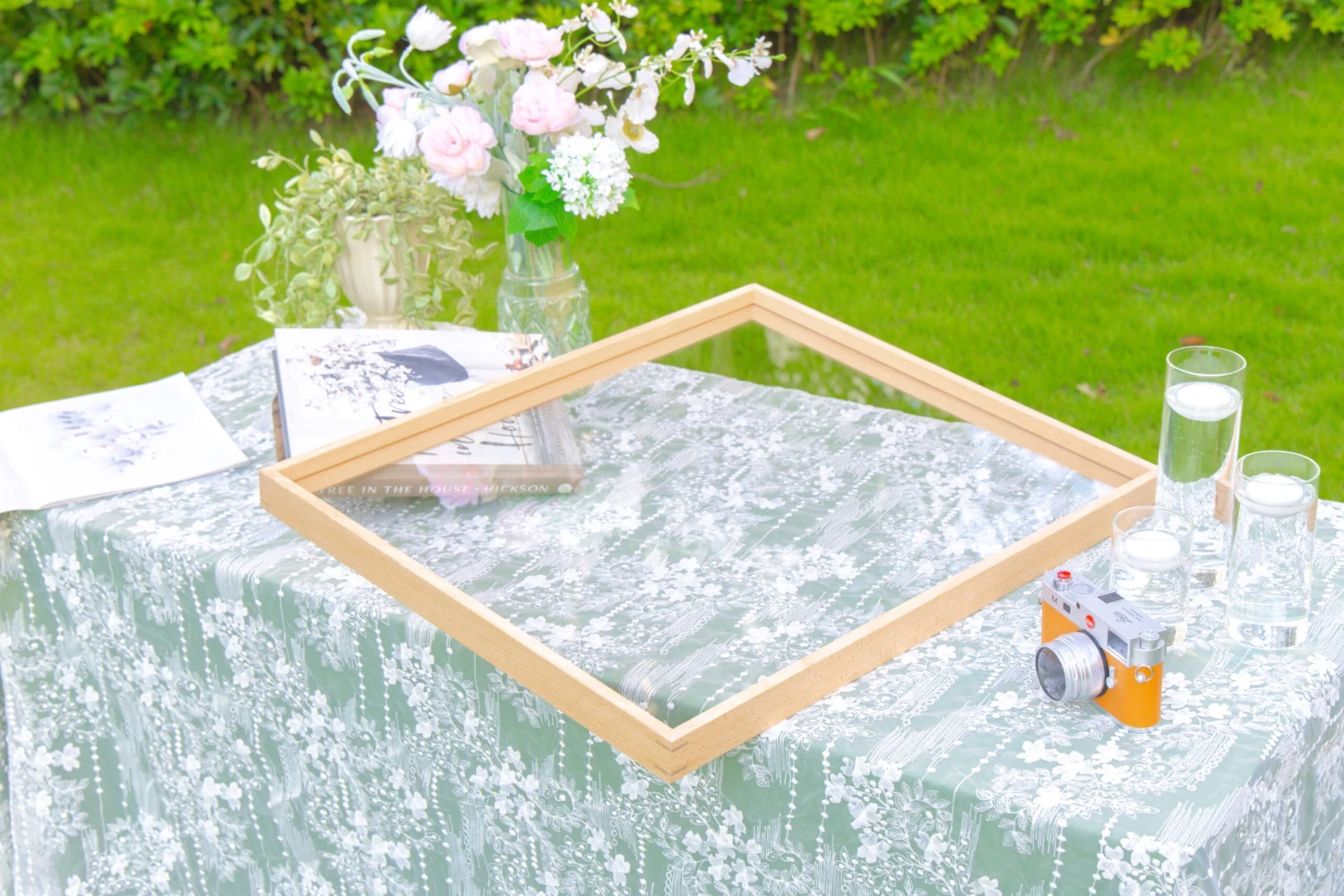 Customizable NCYP Handmade 18x24" 20x24" Tabletop Wall Hanging Natural Wood Acrylic Artwork Floating Frame 10 Customizable NCYP Handmade 18x24" 20x24" Tabletop Wall Hanging Natural Wood Acrylic Artwork Floating Frame - Image 10