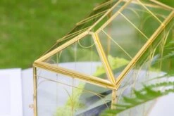 12.6" Handmade Victorian Church Gold Wedding Card Box With Slot And Lock 33 12.6" Handmade Victorian Church Gold Wedding Card Box With Slot And Lock -Glass Plant Store 290A9069