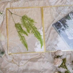 Handmade Large Wall Hanging Brass Glass Artwork Certificate Photo Picture Display Floating Frame 14 Handmade Large Wall Hanging Brass Glass Artwork Certificate Photo Picture Display Floating Frame -Glass Plant Store 290A9877