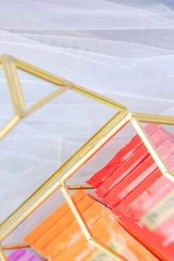 Glass Gold Tea Bag Box, 3 Compartments And Lid Storage Box, Tea Lovers Gift Box, Tea Organizer, Christmas Gift 38 Glass Gold Tea Bag Box, 3 Compartments And Lid Storage Box, Tea Lovers Gift Box, Tea Organizer, Christmas Gift -Glass Plant Store 290A9956