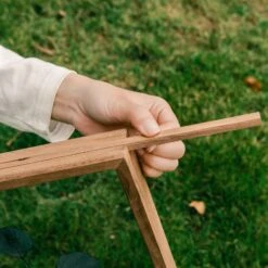 NCYP Handmade 5' 20" A3 A4 Large Tabletop Wall Hanging Natural Wood Acrylic Artwork Floating Frame -Glass Plant Store G01A0208