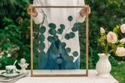 NCYP Handmade 5' 20" A3 A4 Large Tabletop Wall Hanging Natural Wood Acrylic Artwork Floating Frame -Glass Plant Store G01A0251