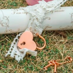 US Rose Gold Pink Pure Copper Standard Large Geometric Glass Card Box Terrarium With Slot, Lock, Handmade For Wedding Reception Wishwell -Glass Plant Store G01A1796