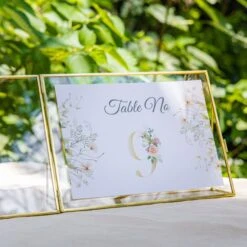 Gold Table Number Holder, 8''x6'' Wedding Photo Picture Frame, For Outdoor Garden Wedding, Bridal Shower -Glass Plant Store G01A1906 ebc91891 3d52 4dcd 94f1 7291a86daf0b