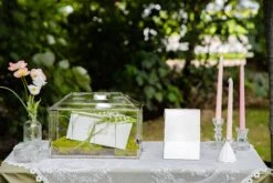 Silver Brass Tabletop Vintage Frame Geometric Ornament Plant Specimen Clip Modern Decor Card Holder 5X7" Reception -Glass Plant Store G01A2180 3 439797bc ecc2 4d80 8911 792ec6a08090