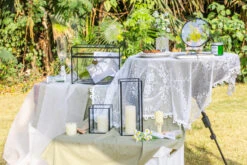 Tall Handmade Black Glass Candle Holder, Square, 9.8" Tall 35 Tall Handmade Black Glass Candle Holder, Square, 9.8" Tall -Glass Plant Store G01A3064 4