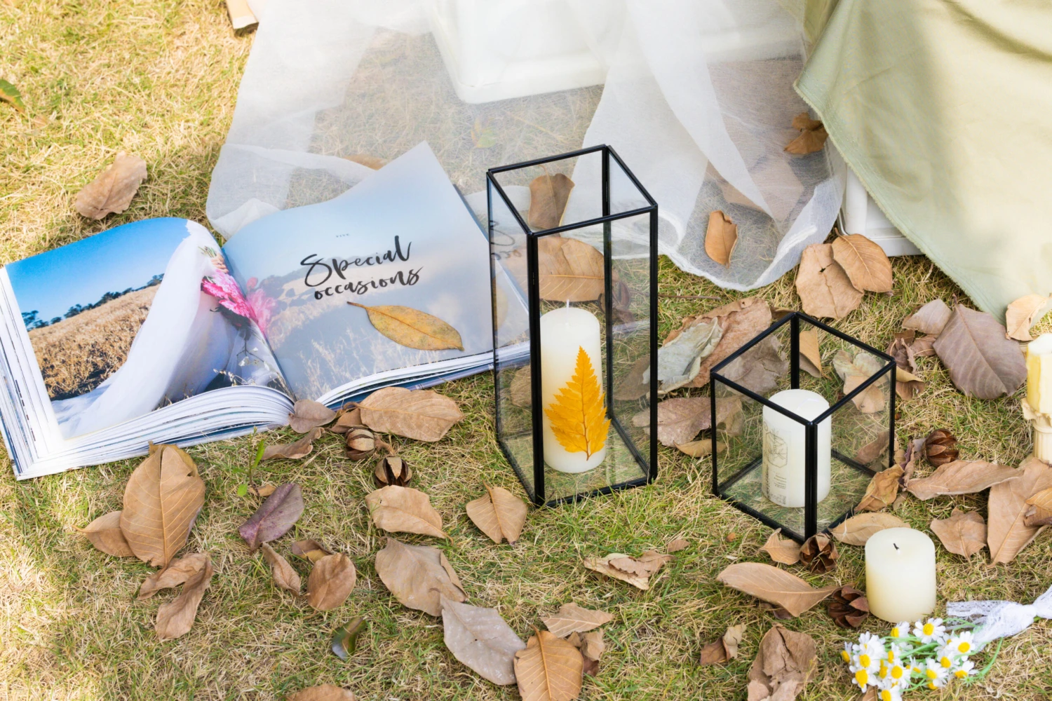 Tall Handmade Black Glass Candle Holder, Square, 9.8" Tall 11 Tall Handmade Black Glass Candle Holder, Square, 9.8" Tall - Image 11