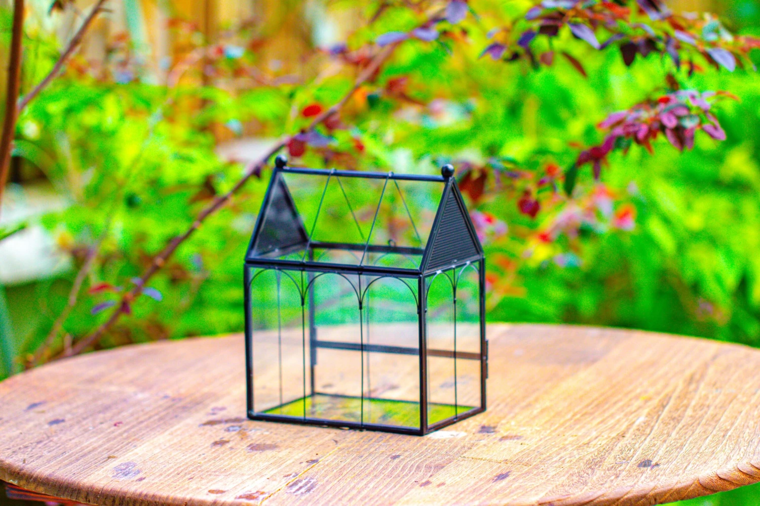 Vintage Mini House Shape Glass Geometric Terrarium For Jumping Spider 12 Vintage Mini House Shape Glass Geometric Terrarium For Jumping Spider - Image 12