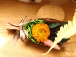 Dried Flowers Terrarium Gift Set Dried Strawflower Bouquet In Glass Tube -Glass Plant Store IMG 1336