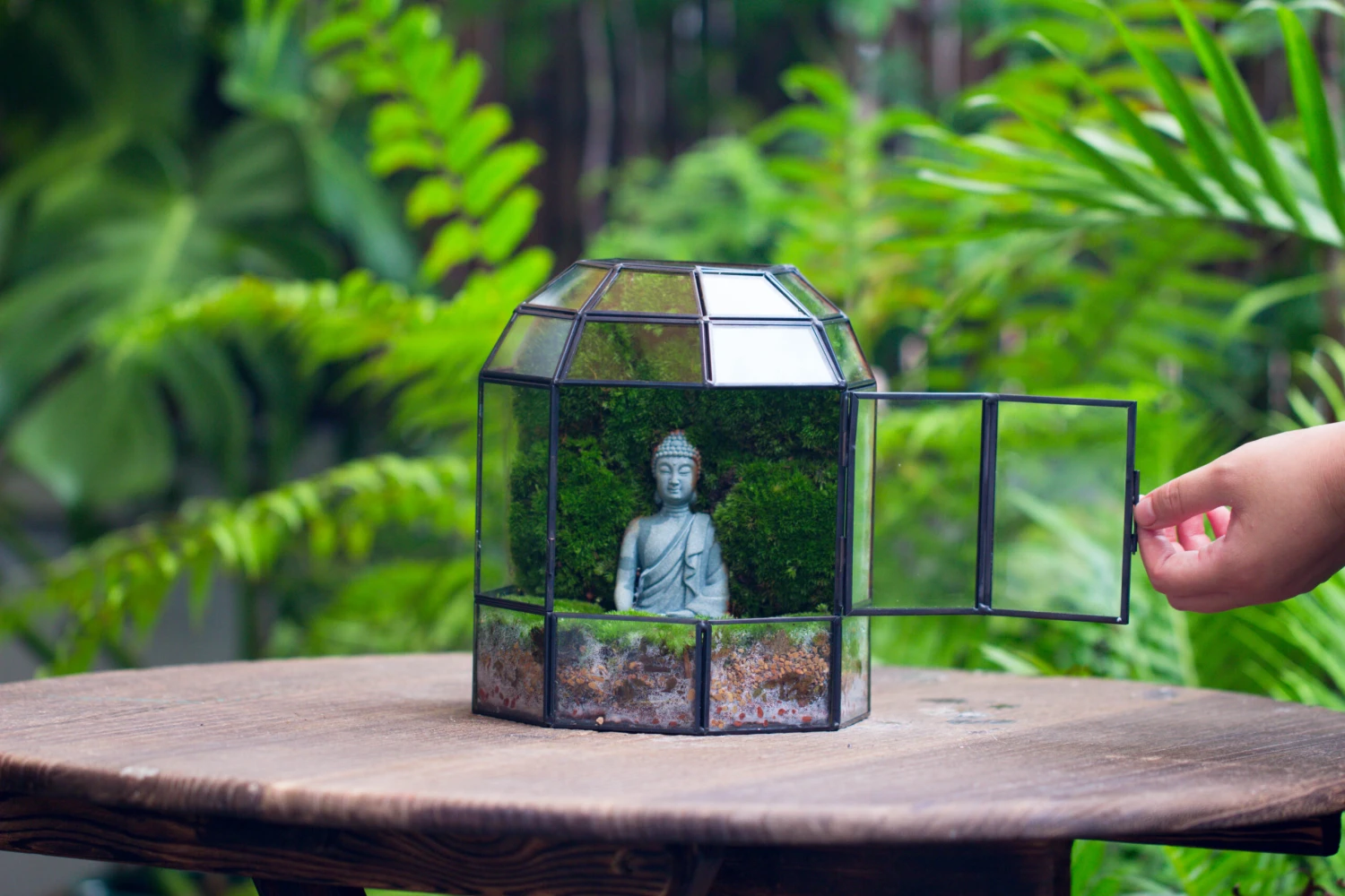Half Dome Geometric Glass Terrarium, Close, Succulents Planter Pot Miniature Landscape Bonsai Container 16 Half Dome Geometric Glass Terrarium, Close, Succulents Planter Pot Miniature Landscape Bonsai Container - Image 16