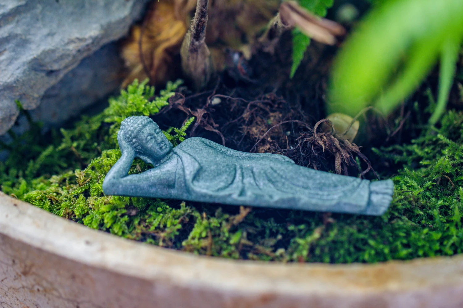 Buddha Bodhisattva Miniature Figurines(Buddha Lying Down) For Terrarium, Bonsai, Miniature, Aquarium, Micro Landscape, 3 Buddha Bodhisattva Miniature Figurines(Buddha Lying Down) For Terrarium, Bonsai, Miniature, Aquarium, Micro Landscape, - Image 3