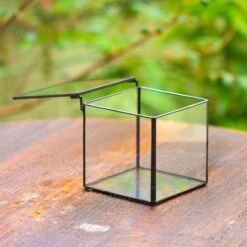 Handmade Cube Mini 4 Inches Close Geometric Glass Tin Terrarium, Greenhouse Planter For Moss, Christmas Gift, Terrarium Only 34 Handmade Cube Mini 4 Inches Close Geometric Glass Tin Terrarium, Greenhouse Planter For Moss, Christmas Gift, Terrarium Only -Glass Plant Store IMG 6950 1 1 1