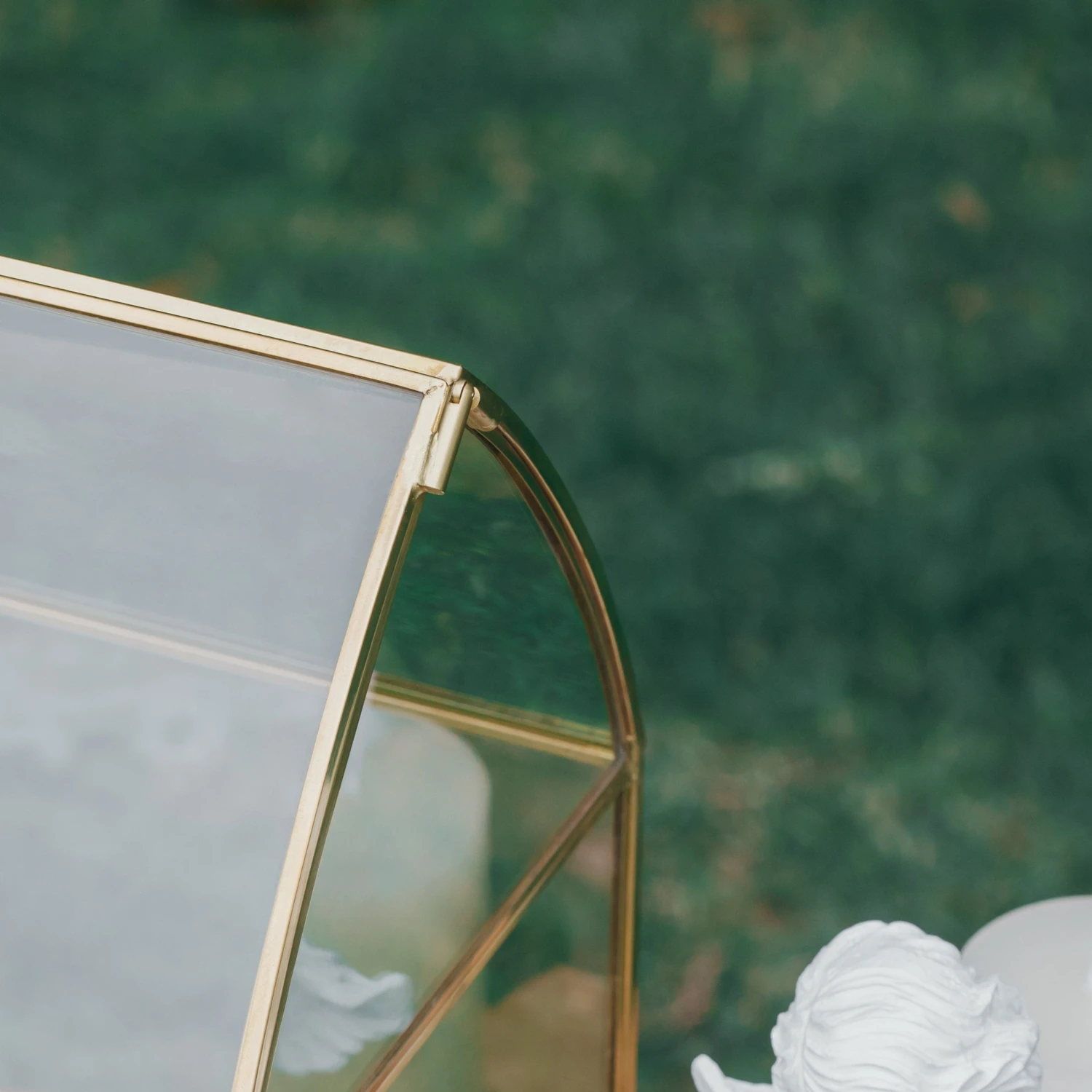 House Shape Arched Top Vintage Glass Card Box Terrarium, Handmade Brass For Wedding Receiption Wishwell Keepsake 6 House Shape Arched Top Vintage Glass Card Box Terrarium, Handmade Brass For Wedding Receiption Wishwell Keepsake - Image 6