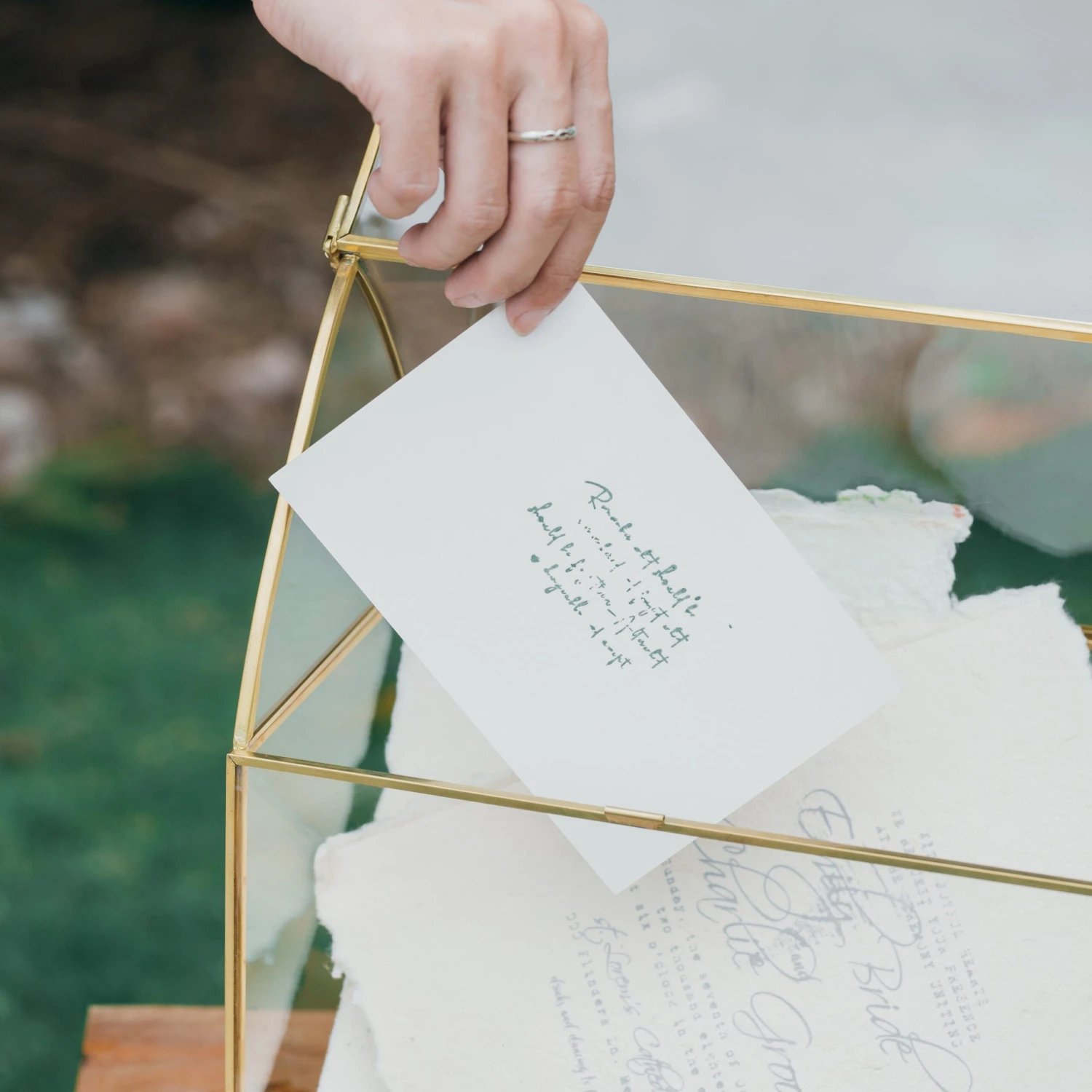 House Shape Arched Top Vintage Glass Card Box Terrarium, Handmade Brass For Wedding Receiption Wishwell Keepsake 5 House Shape Arched Top Vintage Glass Card Box Terrarium, Handmade Brass For Wedding Receiption Wishwell Keepsake - Image 5