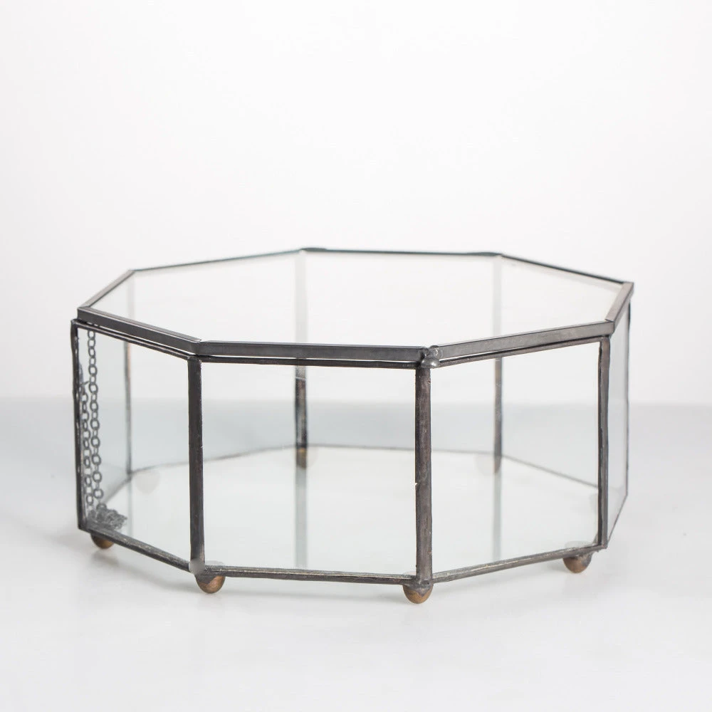 Handmade Regular Octagon Glass Geometric Terrarium For Succulent Decoration 9 Handmade Regular Octagon Glass Geometric Terrarium For Succulent Decoration - Image 9