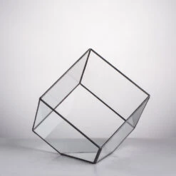 Handmade Cube Black Glass Geometric Terrarium Container For Moss Fen Succulents 17 Handmade Cube Black Glass Geometric Terrarium Container For Moss Fen Succulents -Glass Plant Store product image 462966536
