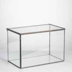 Handmade Rectangle Clear Glass Geometric Terrarium Box With Lid For Succulents Micro Landscape 20 Handmade Rectangle Clear Glass Geometric Terrarium Box With Lid For Succulents Micro Landscape -Glass Plant Store product image 497054587