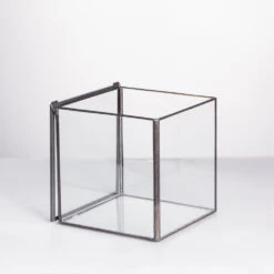 Handmade Square Glass Geometric Terrarium Box With Lid For Succulents Fern Moss 21 Handmade Square Glass Geometric Terrarium Box With Lid For Succulents Fern Moss -Glass Plant Store product image 557154703