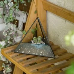 Handmade Small Pyramid Glass Geometric Terrarium For Ring Box Moss Cacti 18 Handmade Small Pyramid Glass Geometric Terrarium For Ring Box Moss Cacti -Glass Plant Store product image 574378747