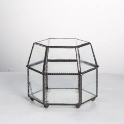 Handmade Small Glass Jewelry Geometric Box Terrarium For Succulents Ring Box 20 Handmade Small Glass Jewelry Geometric Box Terrarium For Succulents Ring Box -Glass Plant Store product image 580459541