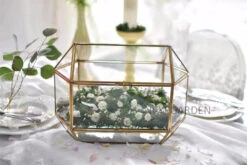 Handmade Large Geometric Glass Wedding Card Box Gift Card Box Keepsake Recipe Reception Envelope 22 Handmade Large Geometric Glass Wedding Card Box Gift Card Box Keepsake Recipe Reception Envelope -Glass Plant Store product image 616006277