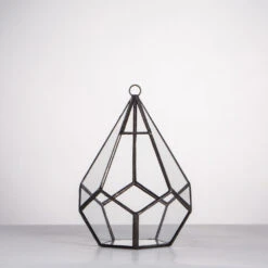 Handmade Artistic Hanging Glass Teardrop Diamond Geometric Terrarium With Loop For Succulent Moss 13 Handmade Artistic Hanging Glass Teardrop Diamond Geometric Terrarium With Loop For Succulent Moss -Glass Plant Store product image 729040730