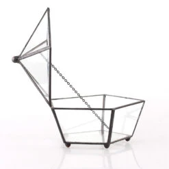 Handmade Tabletop Artistic Glass Jewelry Box Geometric Terrarium For Weddiing Home Office Decor -Glass Plant Store product image 988998666